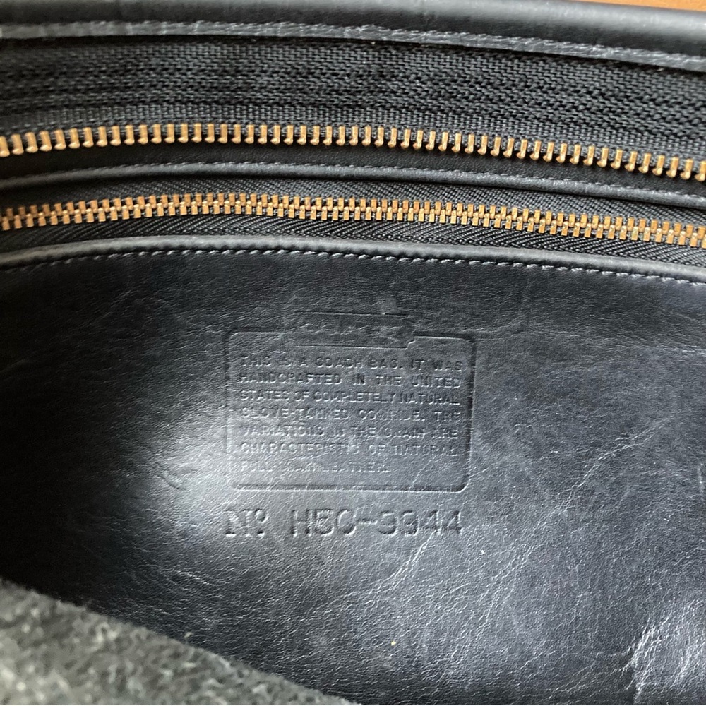 🔥SALE🔥Vintage Coach Taylor Crossbody Black Leather Bag 9944 USA Made Heritage - Picture 4 of 13